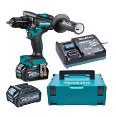 Makita DF001GM201 masina de gaurit-insurubat cu mandrina 40 V | 140 Nm | Fara perii de carbon | 2 x 4 Ah acumulatori + incarcator | In MakPac Makita - imagine 1