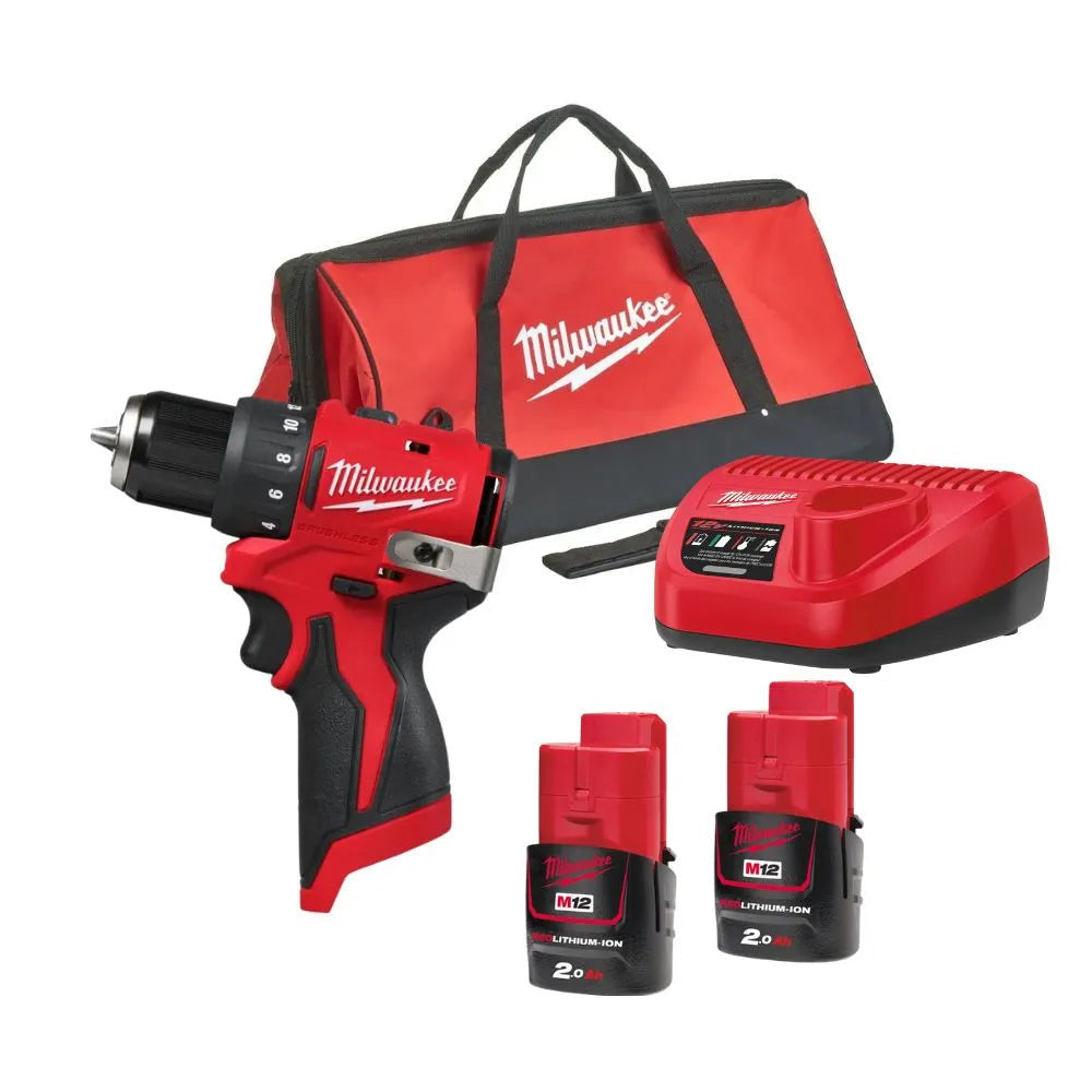 Masina compacta de gaurit cu percutie M12 BLPDRC-202C, motor fara perii, cuplu 40 Nm Milwaukee - imagine 1