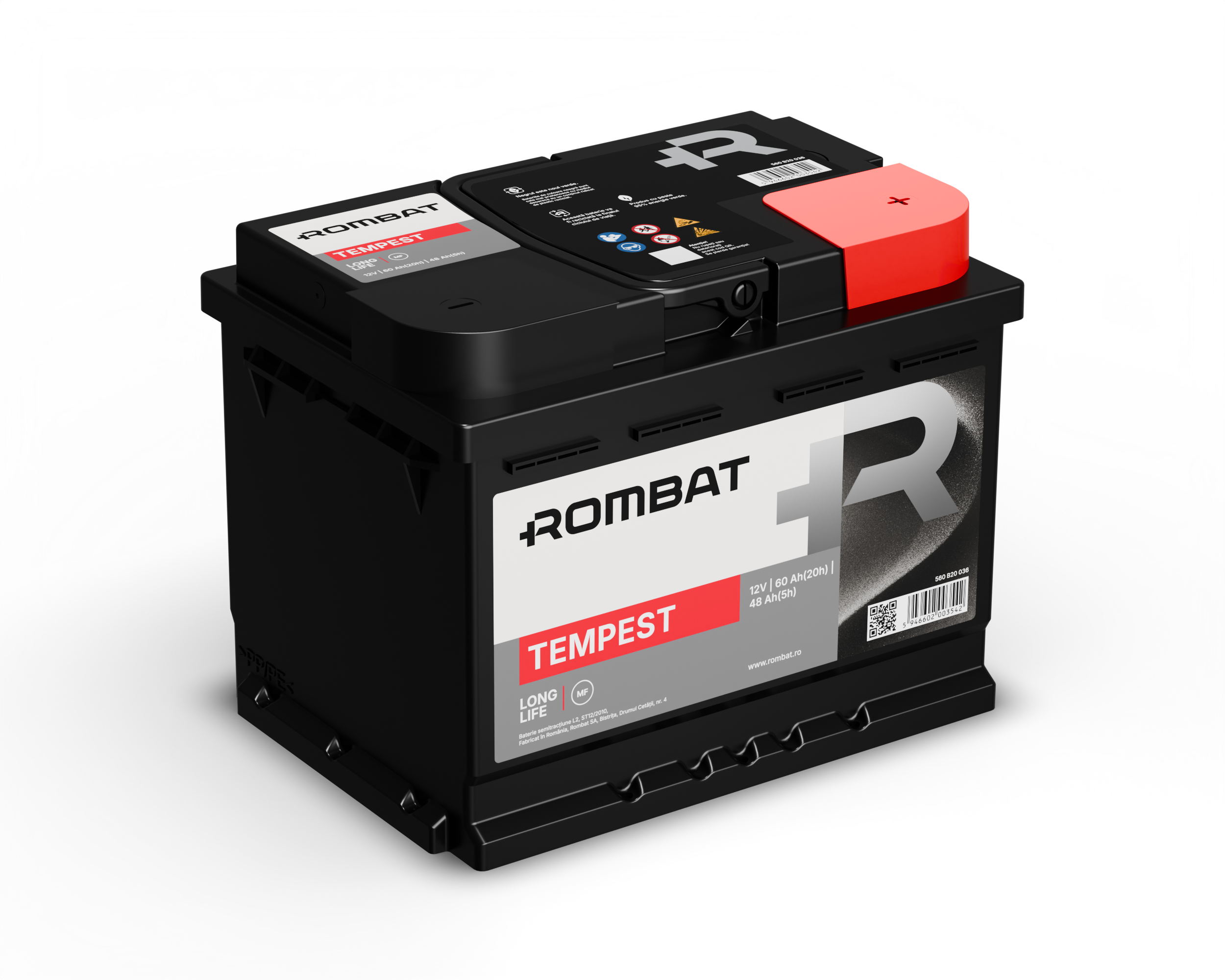 Acumulator Rombat Tempest 60 Ah ● Gama Semitractiune ● Rombat - imagine 2