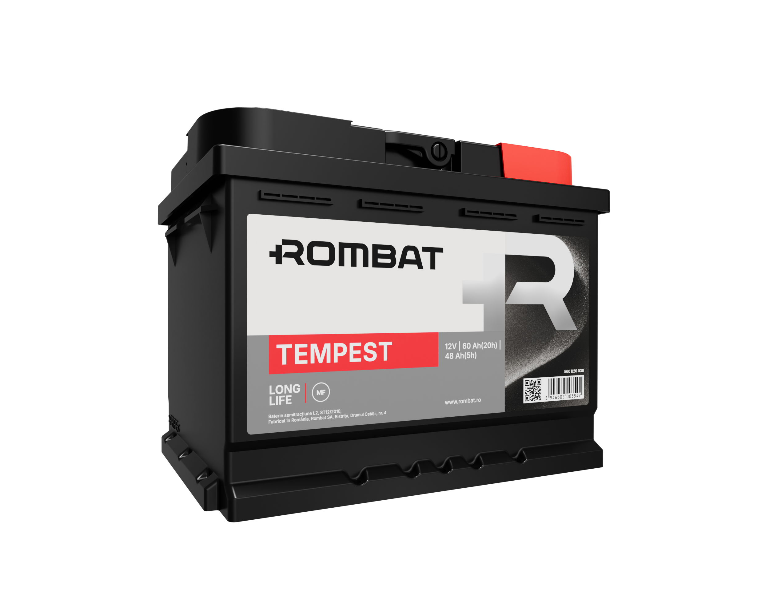 Acumulator Rombat Tempest 60 Ah ● Gama Semitractiune ● Rombat - imagine 3