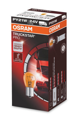 Bec Osram TruckStar Pro PY21W 24V 21W BAU15s Osram - imagine 1