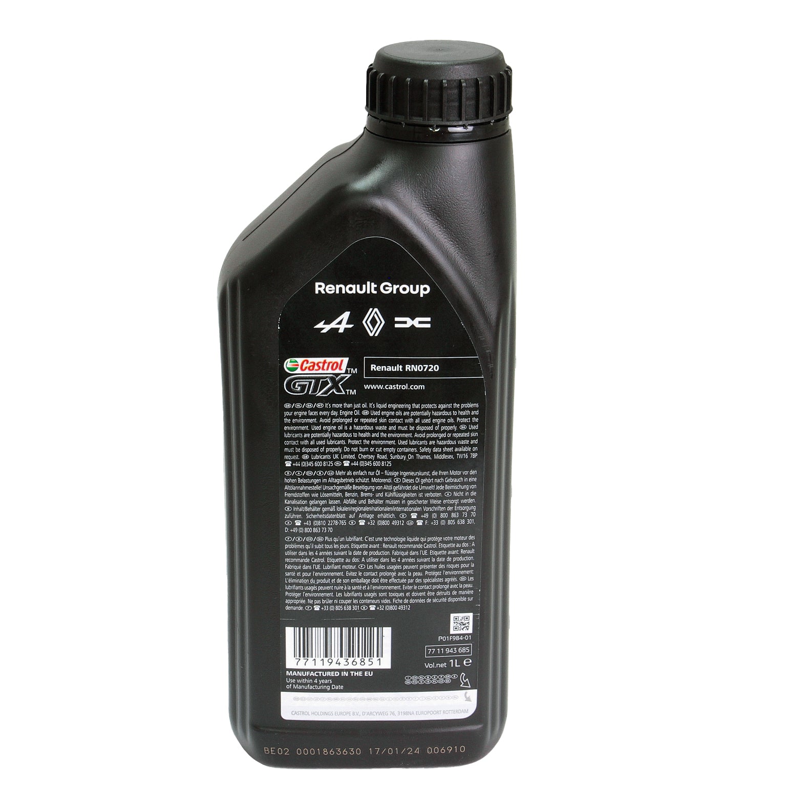 Ulei motor turisme Renault-Castrol Rn-Spec 5W30 RN720 1L Renault - imagine 9