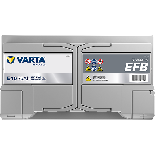 Acumulator Varta Dynamic EFB 75 Ah Start-Stop Varta - imagine 2