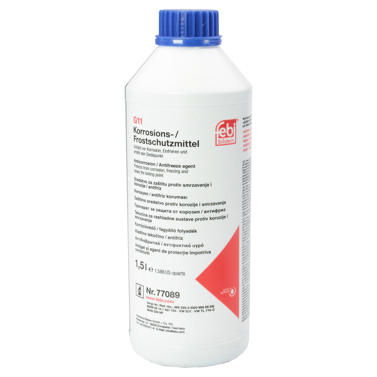 Antigel concentrat Febi Albastru G11 1.5L Febi - imagine 1