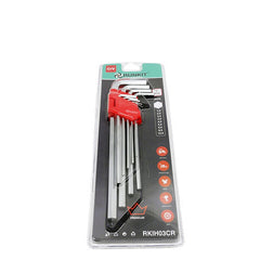 Trusa chei imbus hexagonale CrV (mare) RUNKIT 9  piese Runkit - imagine 1