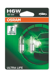 Bec Osram Ultra Life H6W 12V 6W BAX9s Osram - imagine 1