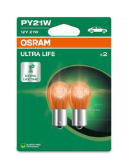 Bec Osram Ultra Life PY21W 12V 21W BAU15s Osram - imagine 1
