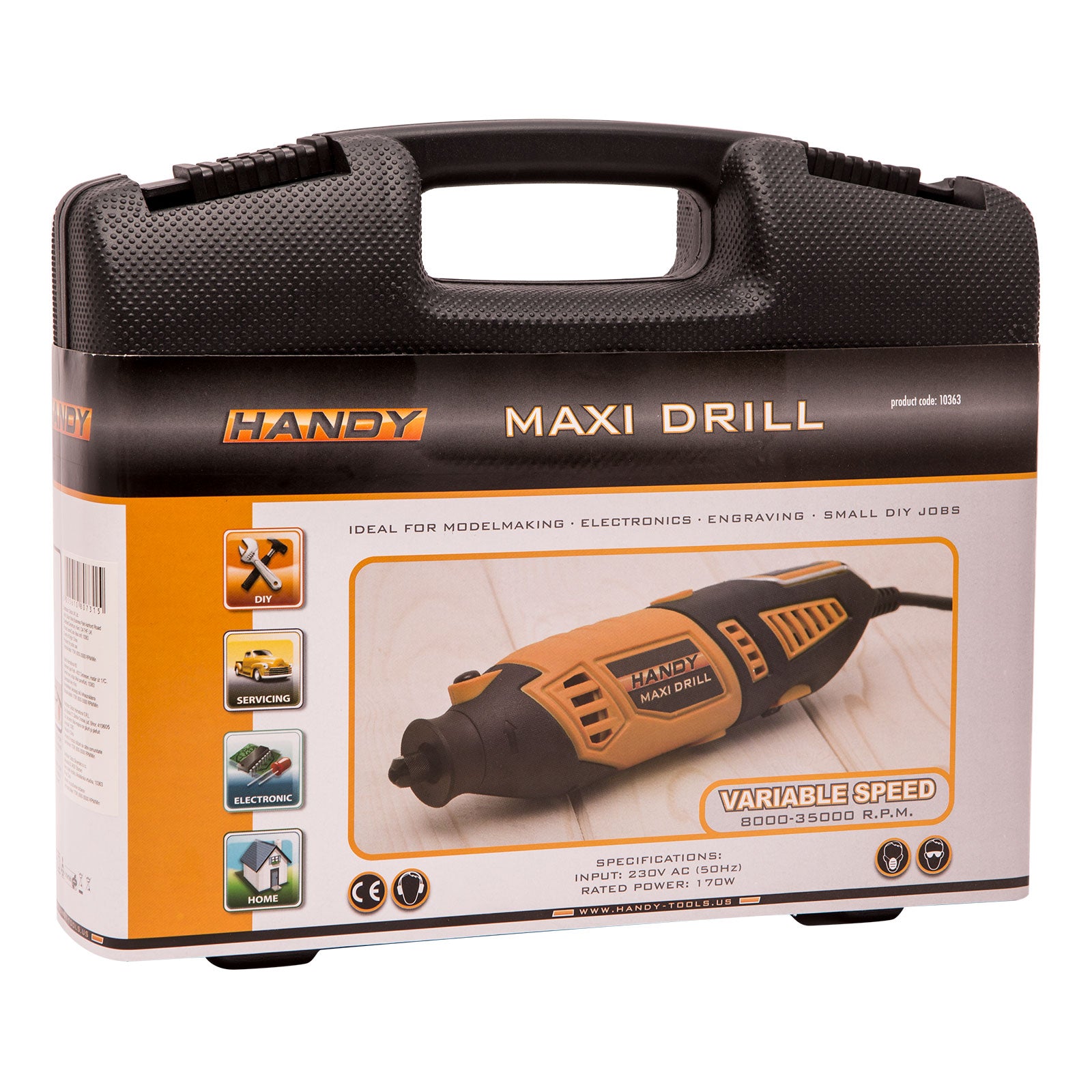 Mini-masina de gaurit universala, HANDY DRILL MAXI Carguard - imagine 2