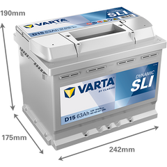 Acumulator SLI Dynamic 63 Ah Varta - imagine 2