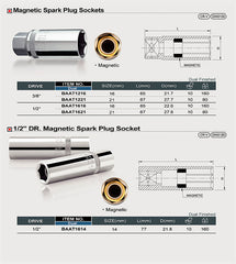 Capat cheie tubulara bujii 1/2,14 mm Toptul - imagine 2
