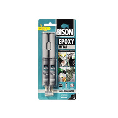 Adeziv bicomponent cu aspect metalic BISON Epoxy Metal, 2 x12ml Bison - imagine 1