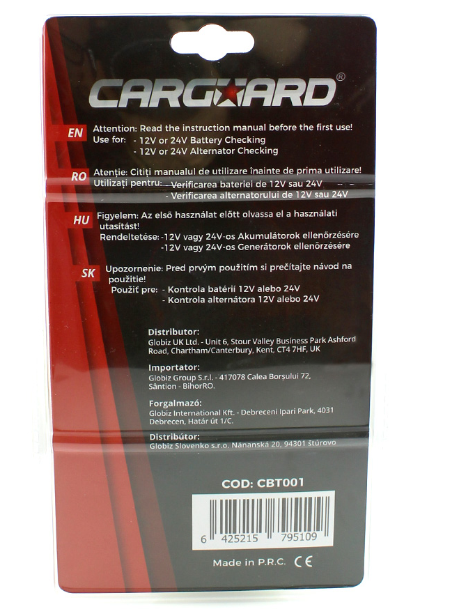 Tester de Alternator/Baterie Auto/Camion Carguard - imagine 5