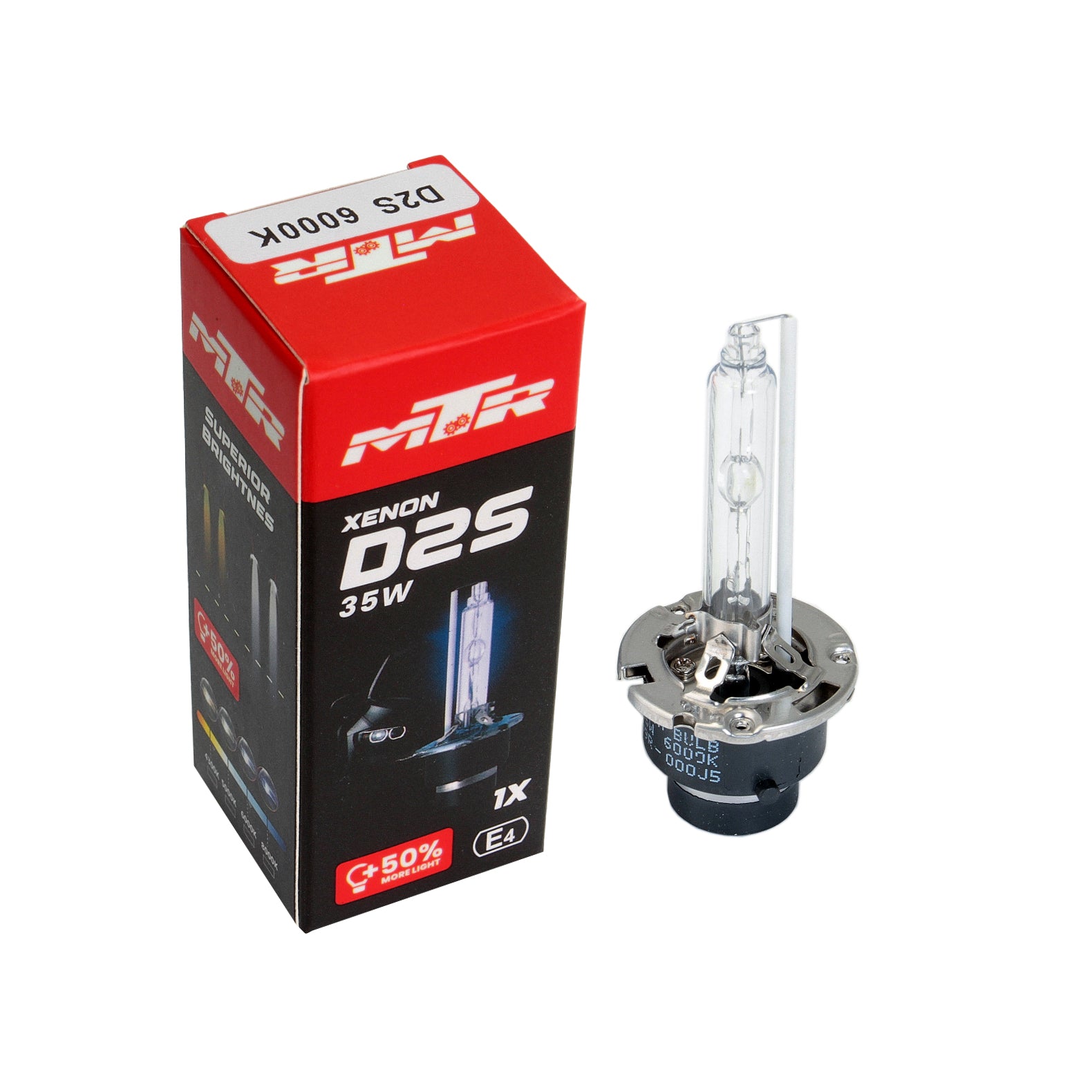 Bec Xenon MTR D2S 6000K +50% lumina - 35W MTR - imagine 1