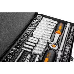 Set de chei tubulare 1/4 63 de piese Neo Tools - imagine 4
