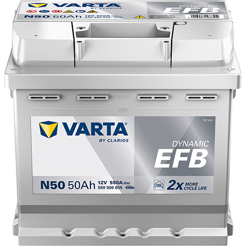Acumulator Varta Dynamic EFB 50 Ah 540A Varta - imagine 1