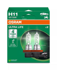 Bec Halogen Osram Ultra Life H11 | 12V - PGJ19-2 - Set 2 buc Osram - imagine 1