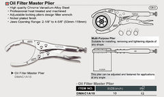 Cleste filtru ulei 53-118 mm Toptul - imagine 2