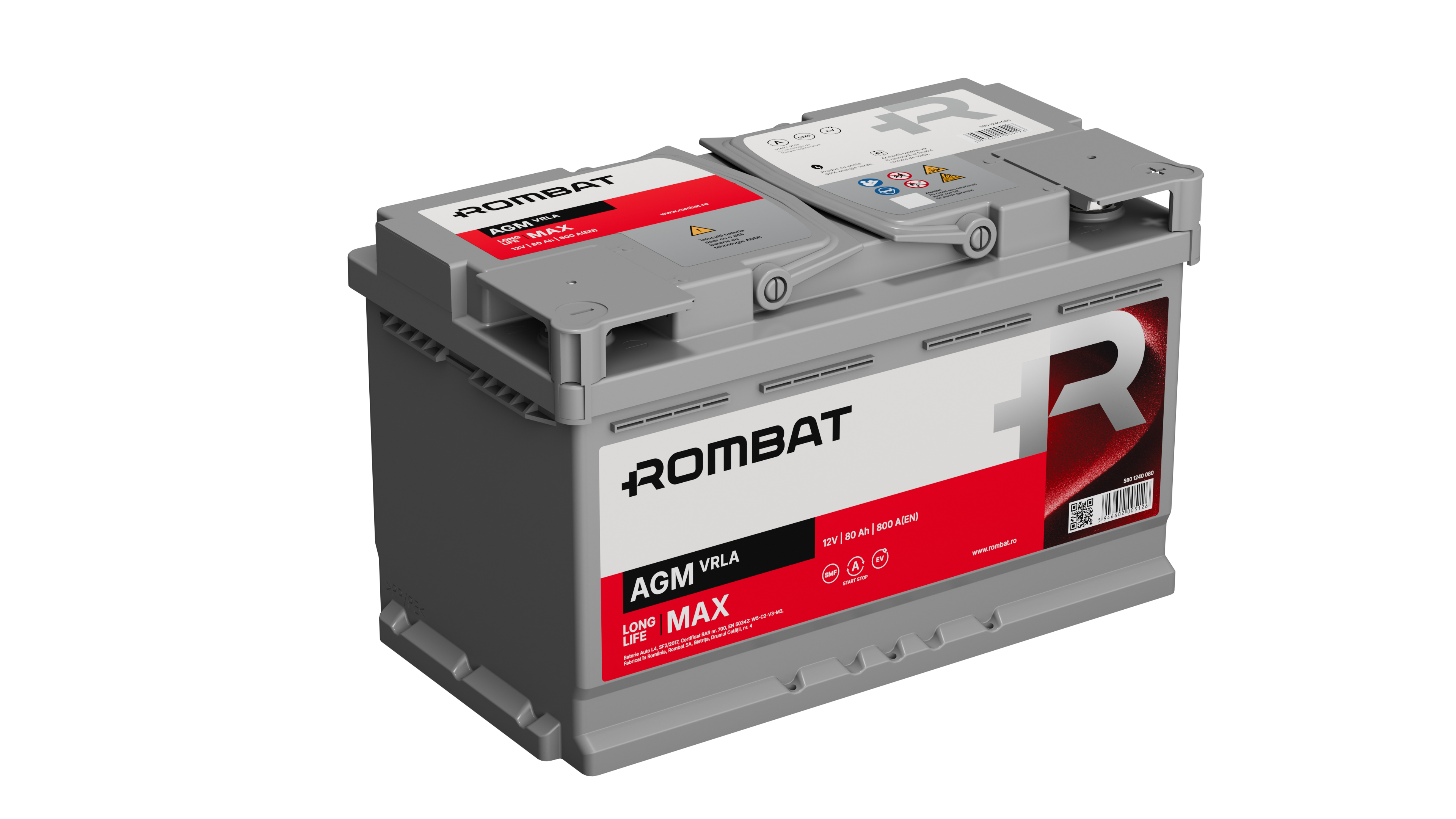 Acumulator Rombat AGM-VRLA 80 Ah Start-Stop Rombat - imagine 4