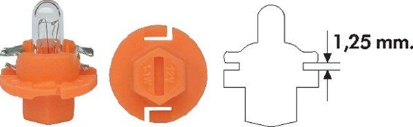Bec Magneti Marelli PBX4 12V 1.12W BX8.4d Portocaliu Magneti Marelli - imagine 1