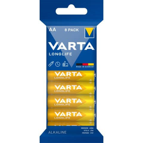 Baterie Varta LongLife AA - LR6 1.5V (Alcalina) 8 buc Varta - imagine 1