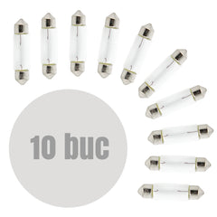 Bec MTR C5W 12V 5W SV8.5 Set 10 buc Carguard - imagine 1