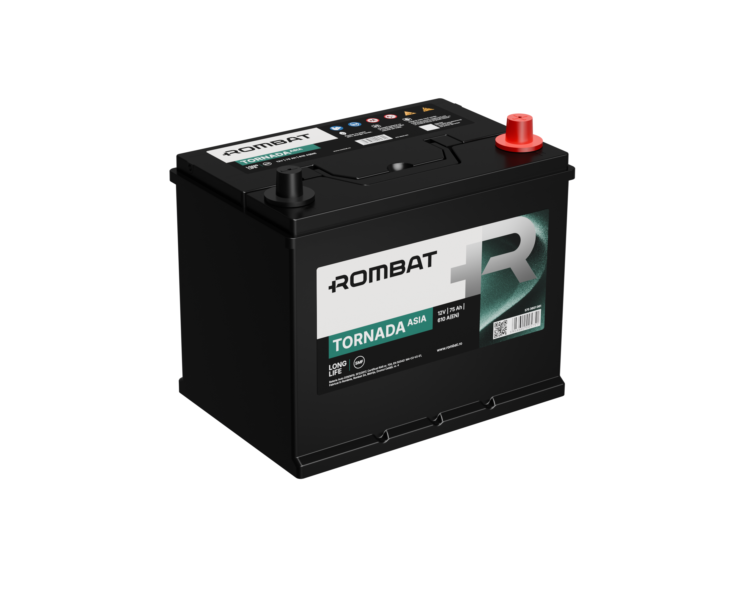 Acumulator Rombat Tornada Asia 75 Ah Rombat - imagine 4