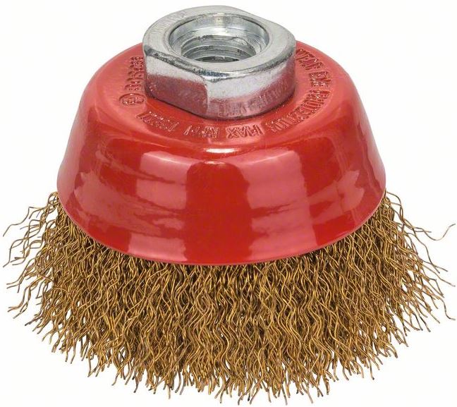 Perie de sârmă ondulată 70 cu înveliș din alamă Bosch - imagine 1