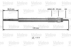 Bujie incandescenta HYUNDAI ix35 LM EL ELH VALEO 345211