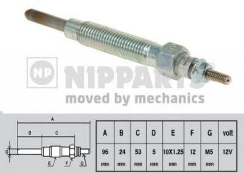 Bujie incandescenta HYUNDAI TERRACAN HP NIPPARTS J5710300