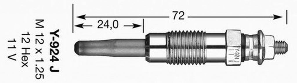 Bujie incandescenta MERCEDES-BENZ SPRINTER 2-t platou sasiu 901 902 NGK Y-924J