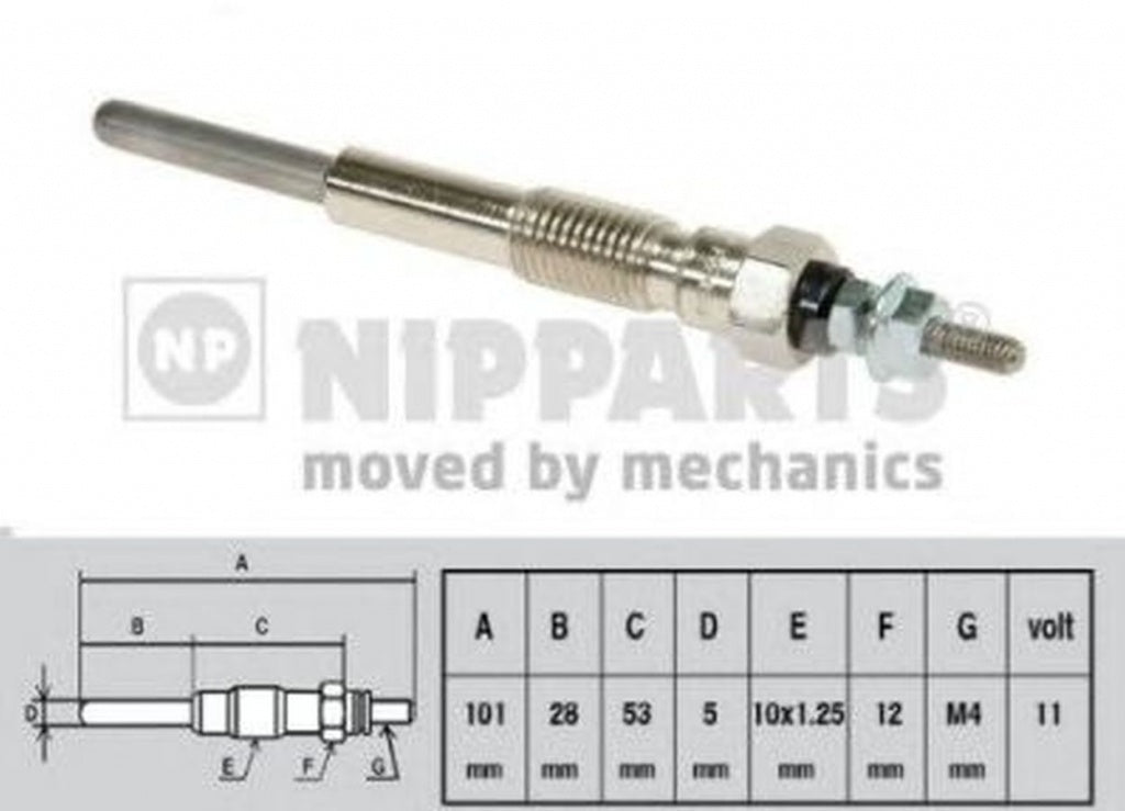 Bujie incandescenta TOYOTA COROLLA Liftback E10 NIPPARTS J5712007