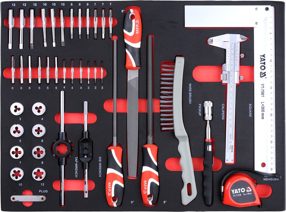 Dulap cu scule profesional 7 sertare echipat complet cu 211 Yato - imagine 9