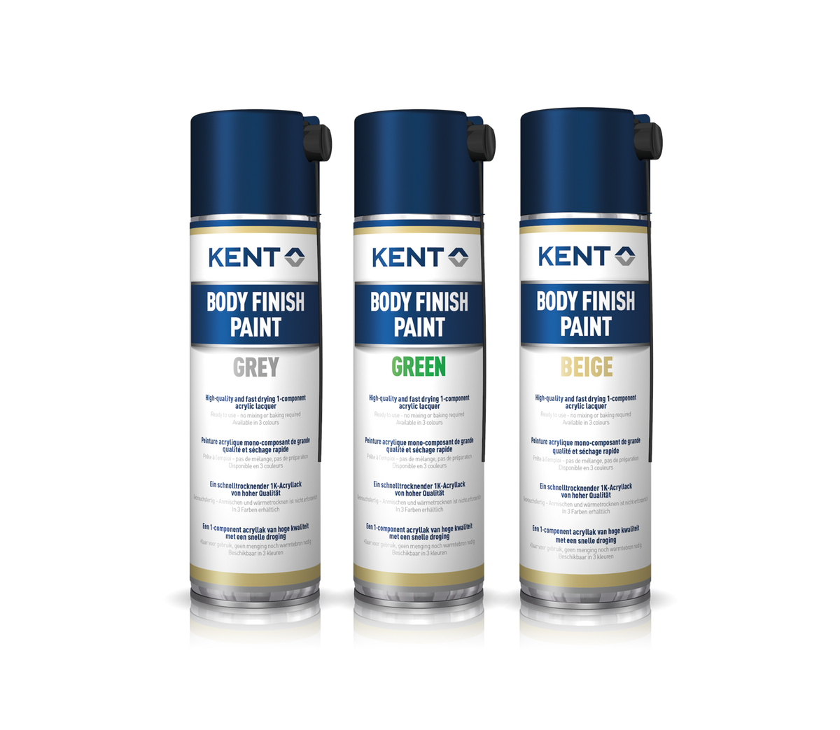 Vopsea Body finish paint green 500ml Kent - imagine 1