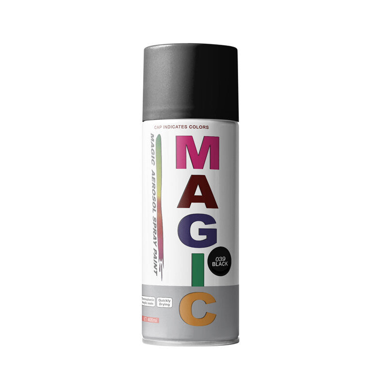 Magic - Vopsea spray Negru Lucios 039 450 ml Magic - imagine 1