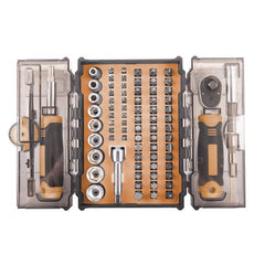 SET ȘURUBELNIȚĂ CU CLICHET DE PRECIZIE (78 BUCĂȚI) Clas - imagine 1