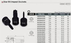 Bit impact 1/2 T55 Toptul - imagine 1