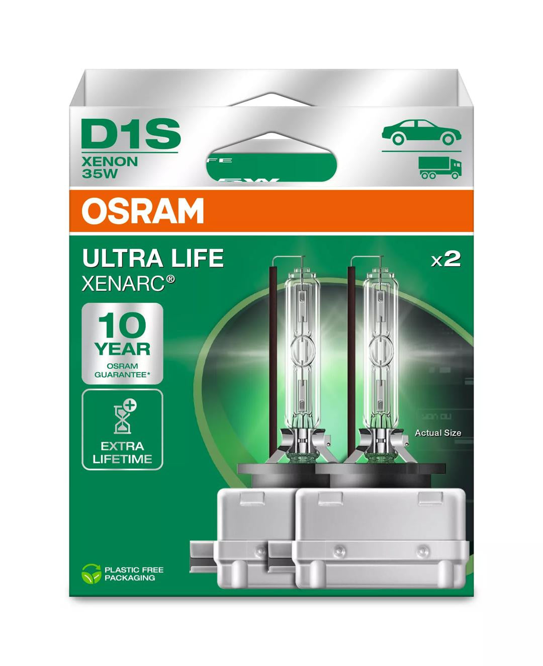 Bec Xenon Osram Xenarc Ultra Life D1S - PK32d-2 - Set 2 buc Osram - imagine 1