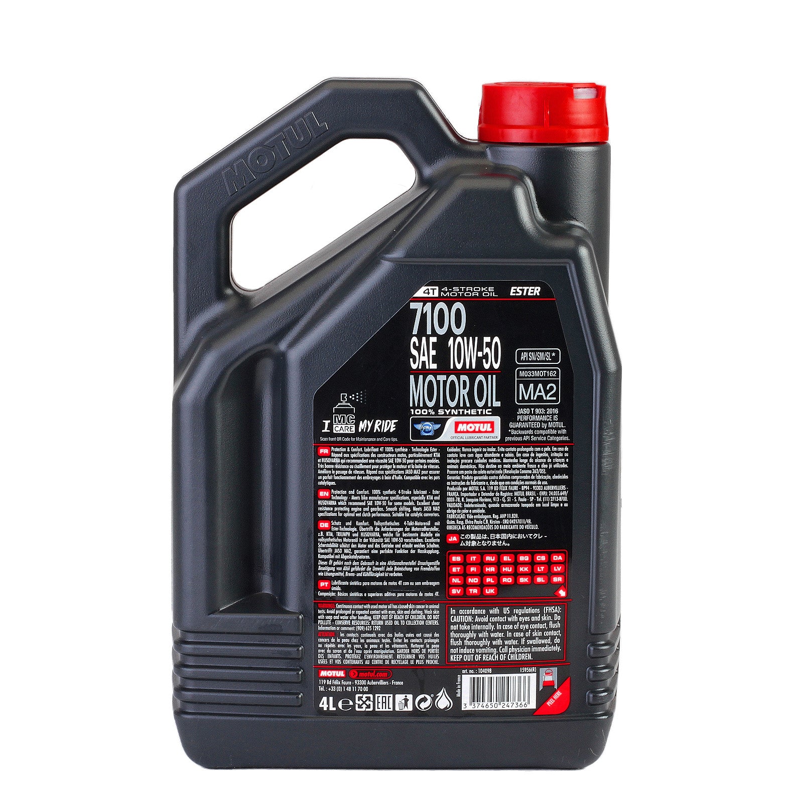 Ulei motor Motul 7100 10W50 4T 4L Motul - imagine 2
