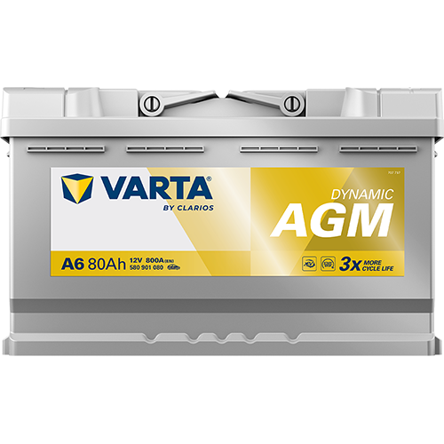 Acumulator Varta Silver Dynamic AGM 80 Ah Varta - imagine 3