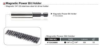 Adaptor magnet pentru bit 1/4x1/4 Toptul - imagine 1