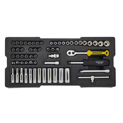 Trusă de chei tubulare STANLEY® TRANSMODULE SYSTEM™ de 1/4 in, 60 buc. Stanley - imagine 1