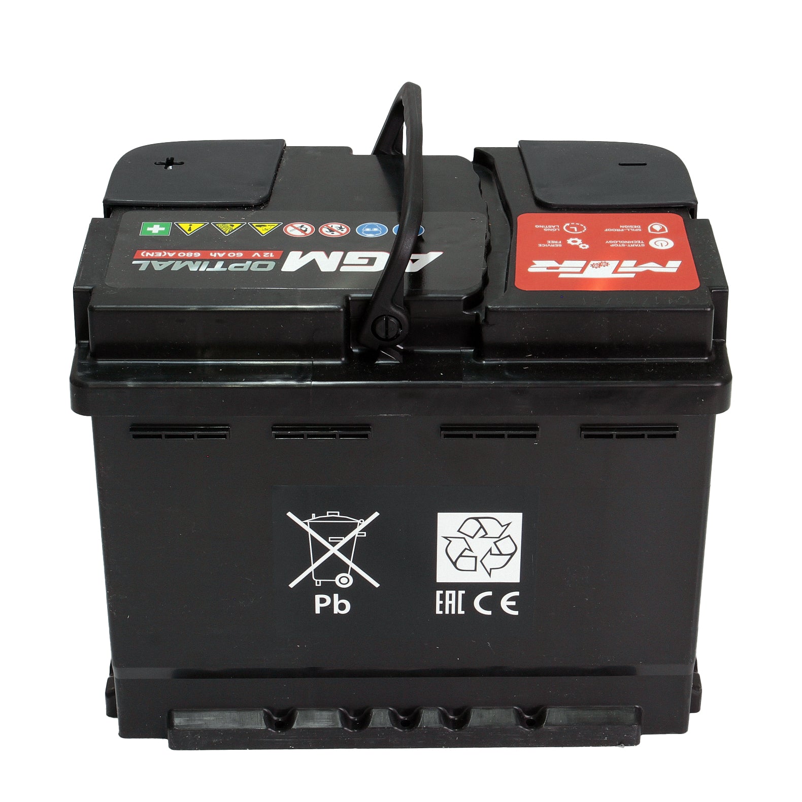 Acumulator turisme MTR AGM [START-STOP] 60 Ah 680A MTR - imagine 3