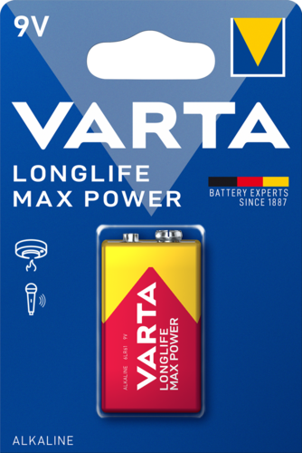 Baterie Varta LongLife Max Power 9V - 6LR61 - 1 buc Varta - imagine 1