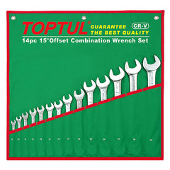 Set chei combinate 6-22 mm (12 piese) Toptul - imagine 1