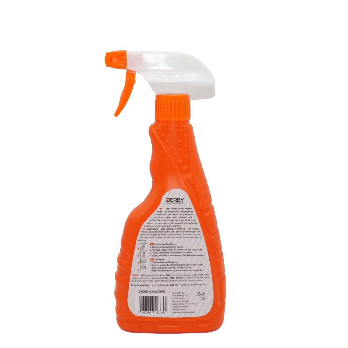 Solutie curatat tapiteria textila, cu pulverizator 500ml DERBY DERBY - imagine 2