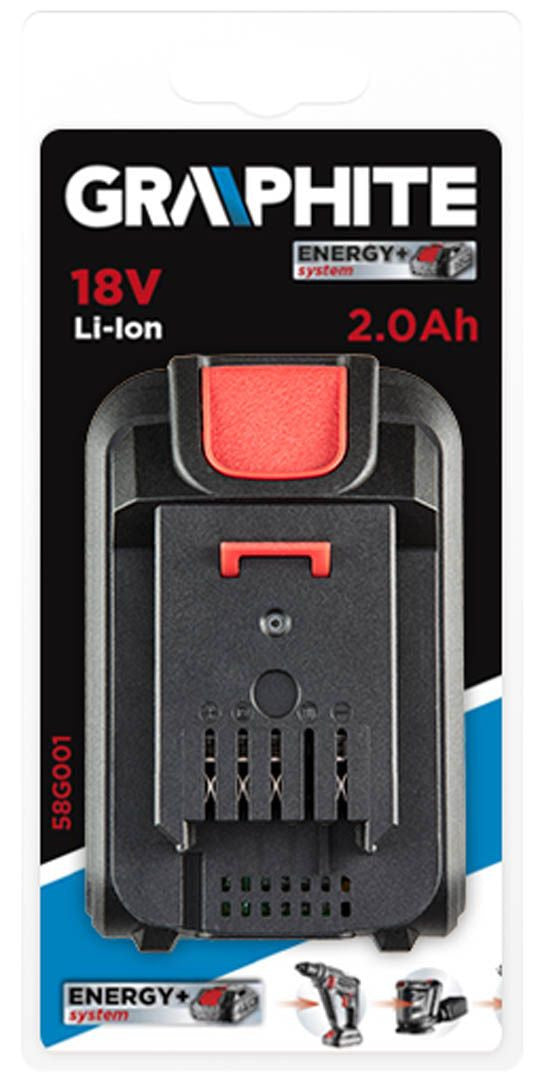 Acumulator 18V Li-Ion Graphite Energy+, 2Ah 58G001 GRAPHITE Neo Tools - imagine 6