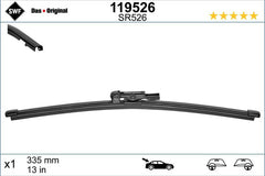 Lamela stergator spate SWF Wiper FB REAR LHD/RHD 335 mm SWF - imagine 1