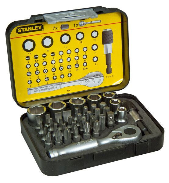 SET 40 PIESE 1/4” DE INSURUBAT Stanley - imagine 1