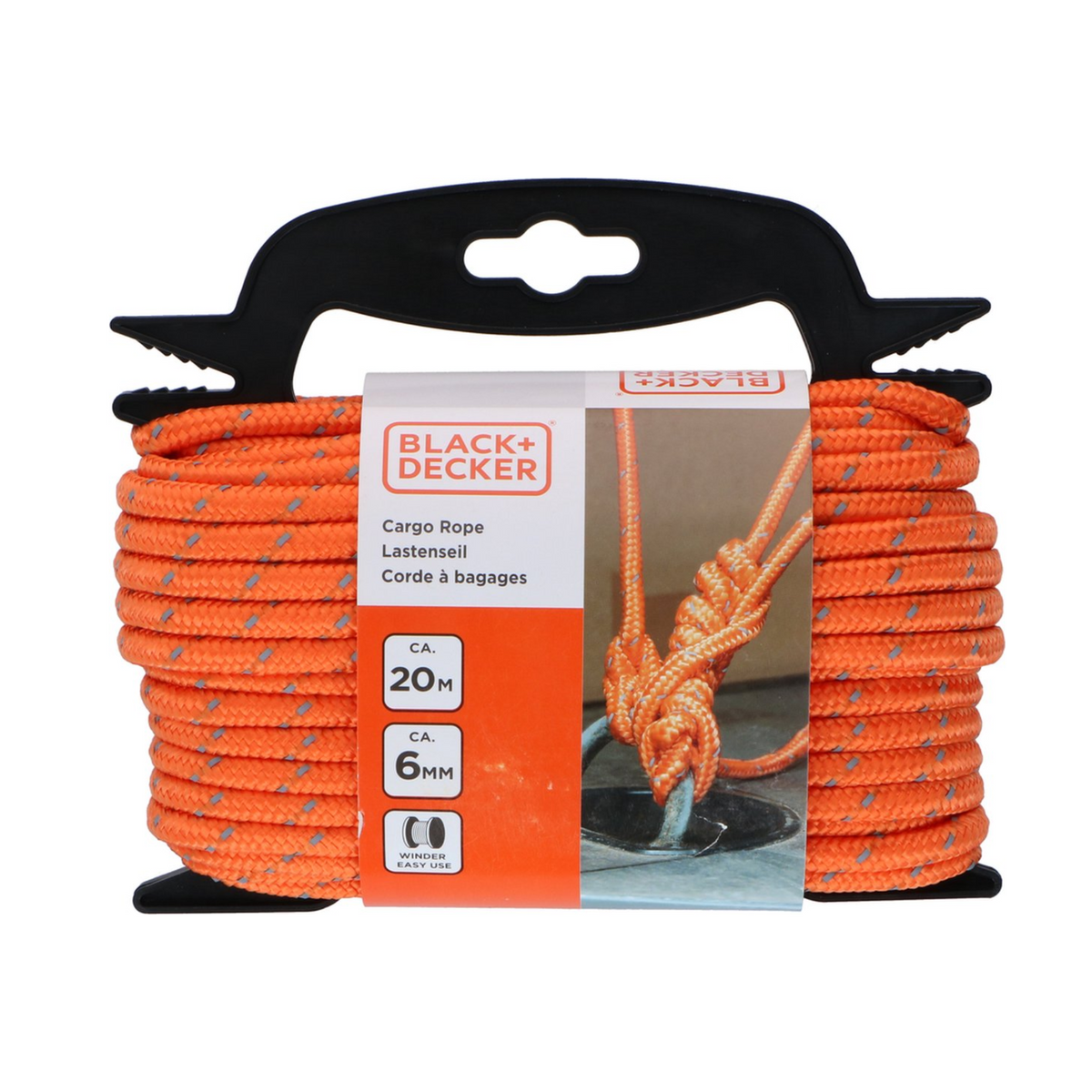 Sfoara cargo Polipropilen 6MMX20M Black+Decker - imagine 1