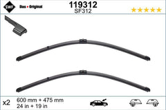 Set lamela stergator SWF Wiper FB OE LHD 600/475 mm SWF - imagine 1